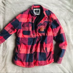 Quicksilver fleece lined flannel